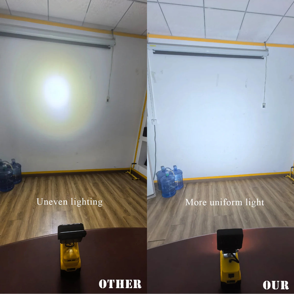 Luz de trabajo LED inalámbrica de 48 W - Batería no incluida