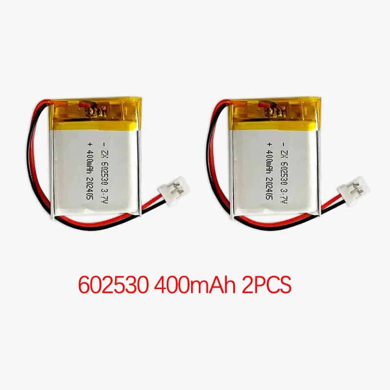 602530 3.7 V 400 mAh oppladbart LiPo-batteri