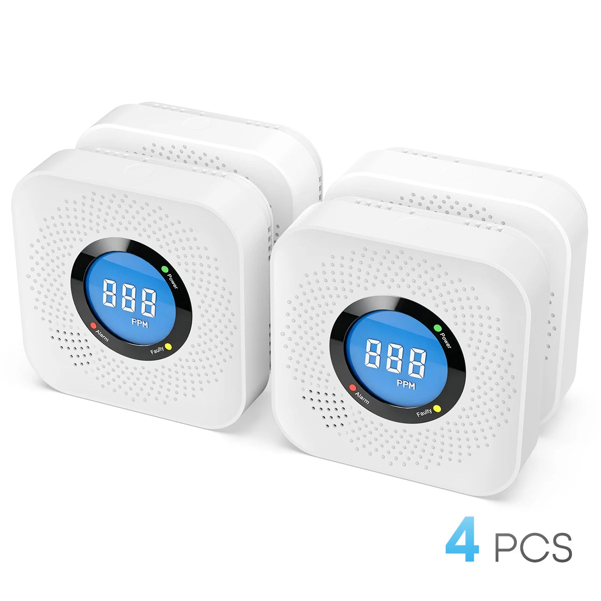 Carbon Monoxide Alarm Sensor with LCD Display, 85dB