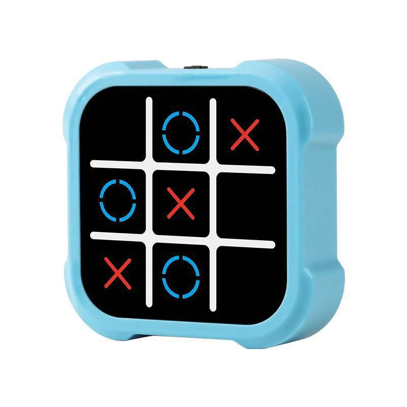 Elektroniskt handhållet Tic-Tac-Toe-spel med 3 inbyggda pussellägen