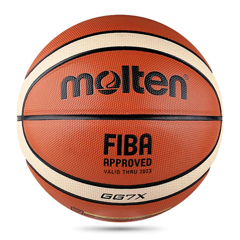 Molten GG7X Basketball PU Leather for Adult Teenager Children Outdoor Indoor Match Training FIBA Approved 