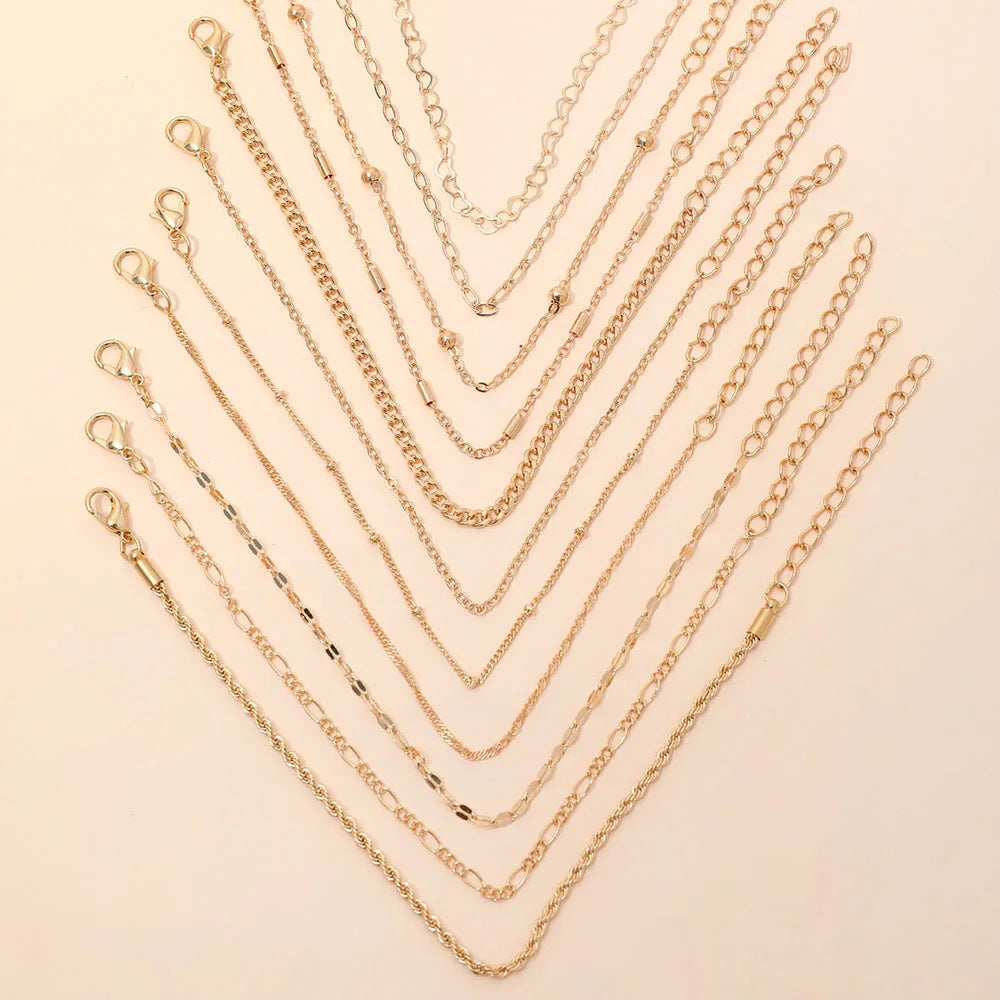 Boho Twist Chain Bracelet Set for Women