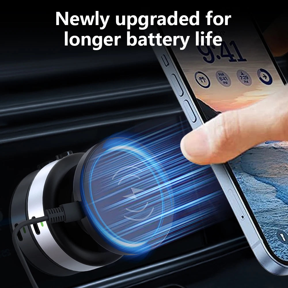 CZ18 Wireless-Charging Phone Mount with Vacuum Base