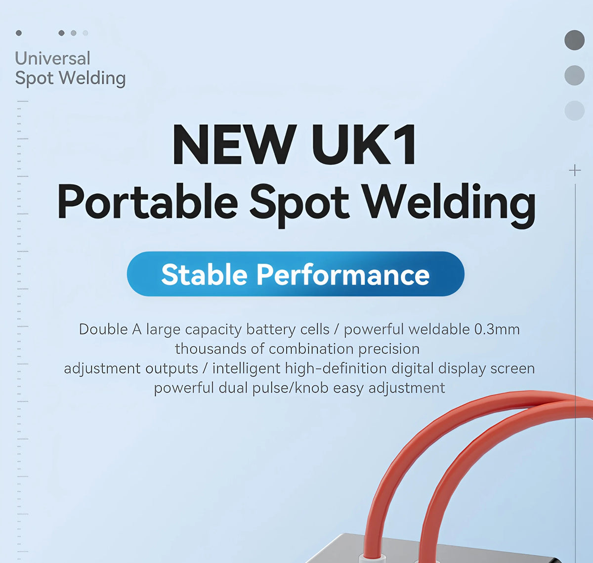 Soudeuse par points pour batterie à commande par pédale UK1