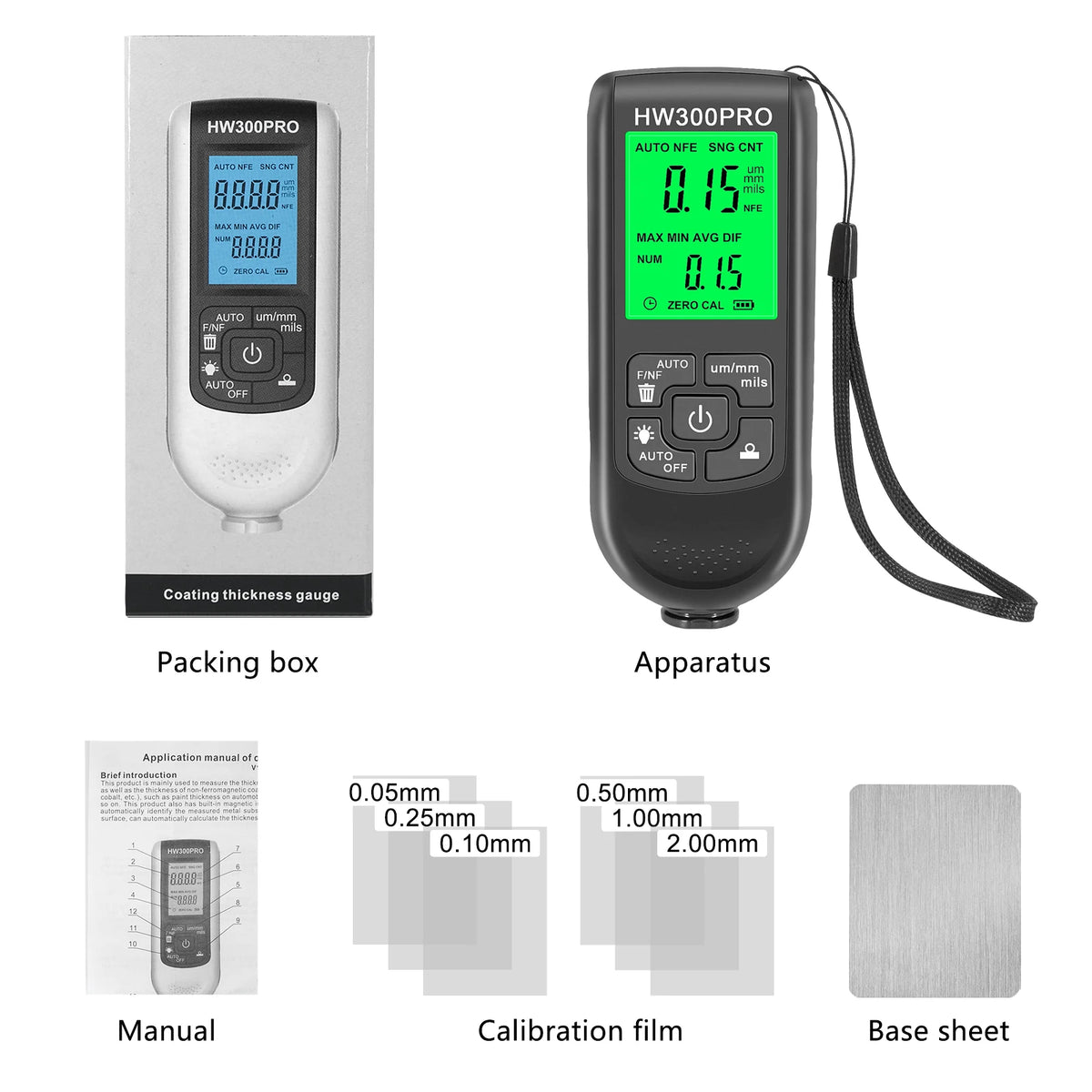 HW-300PRO Coatingsdiktemeter