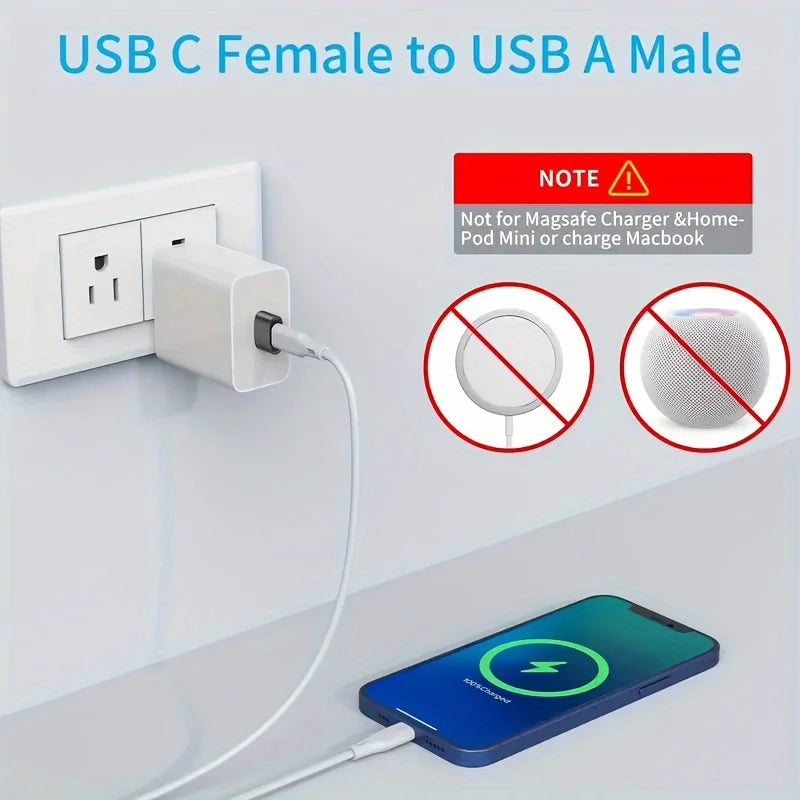 8er Pack USB 3.0 Typ C Weiblich zu USB Männlich Adapter OTG Micro USB zu USB-C Konverter Anschluss für Laptop Smartphone
