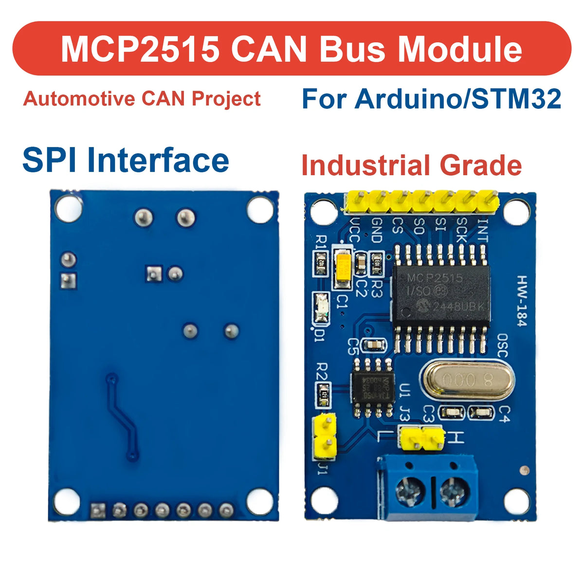 Modulo interfaccia CAN Bus MCP2515 con TJA1050
