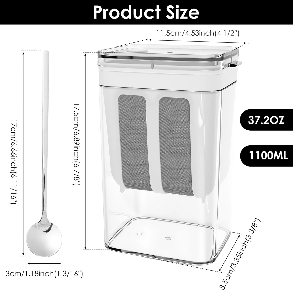 1100 ml jogurtni odcejni filtr