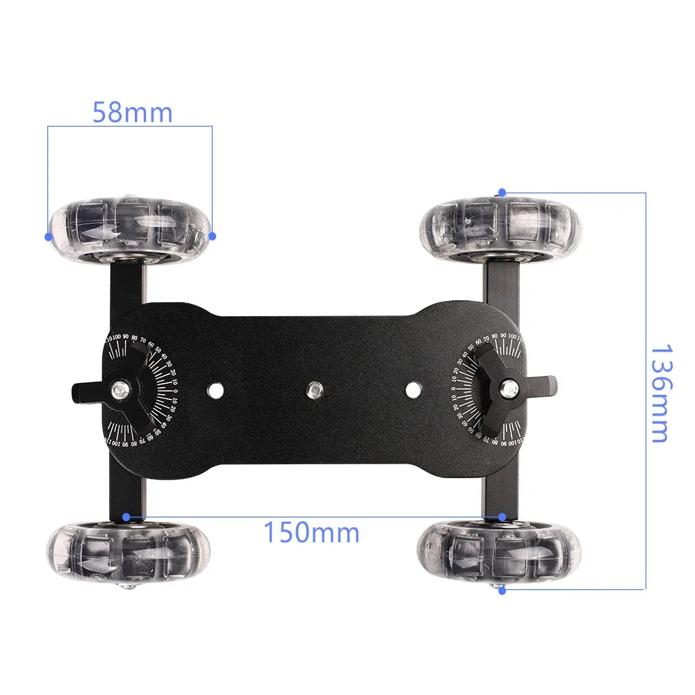 Adjustable Tabletop Camera Dolly