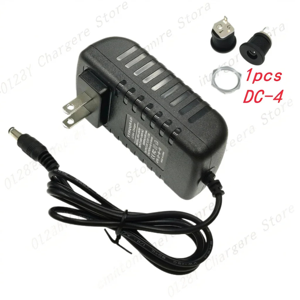 16.8V 2A Li-Ion Charger, Plug and Connector Options