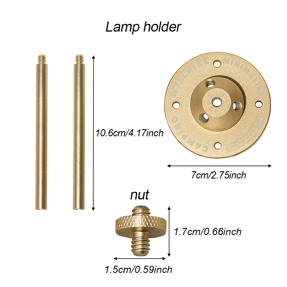 Mini Camping Lamp USB Rechargeable Tent Lantern 2000mAh