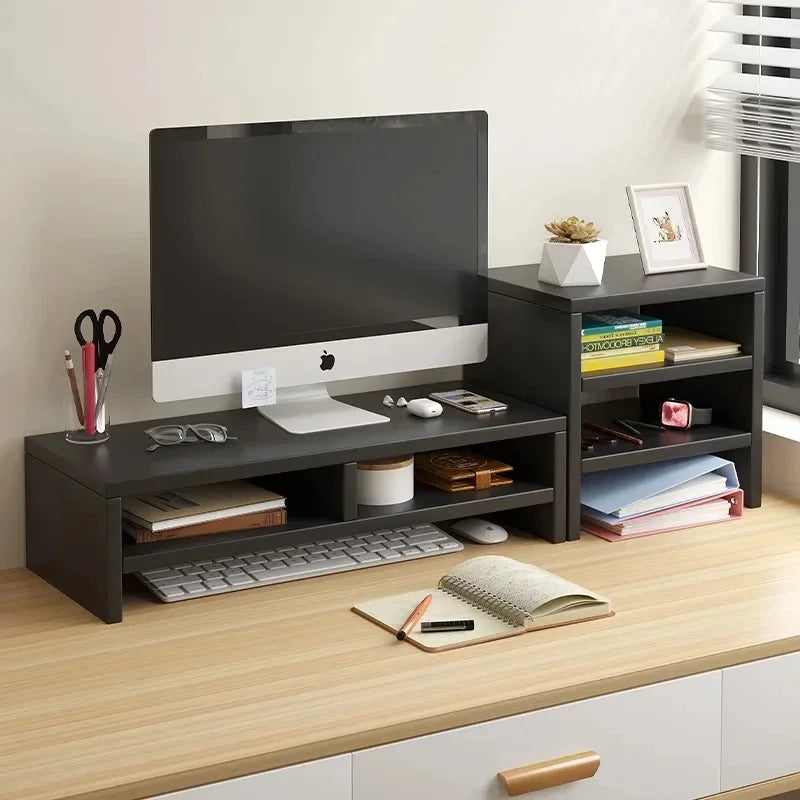 Monitorverhoger met opbergruimte – bureau-organizer voor laptop en scherm
