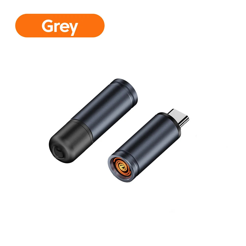 Type-C Mobile Cigarette Lighter Air Blowing Cigarette Lighter Outdoor Safety Portable Mini Cigarette Lighting Artifact 