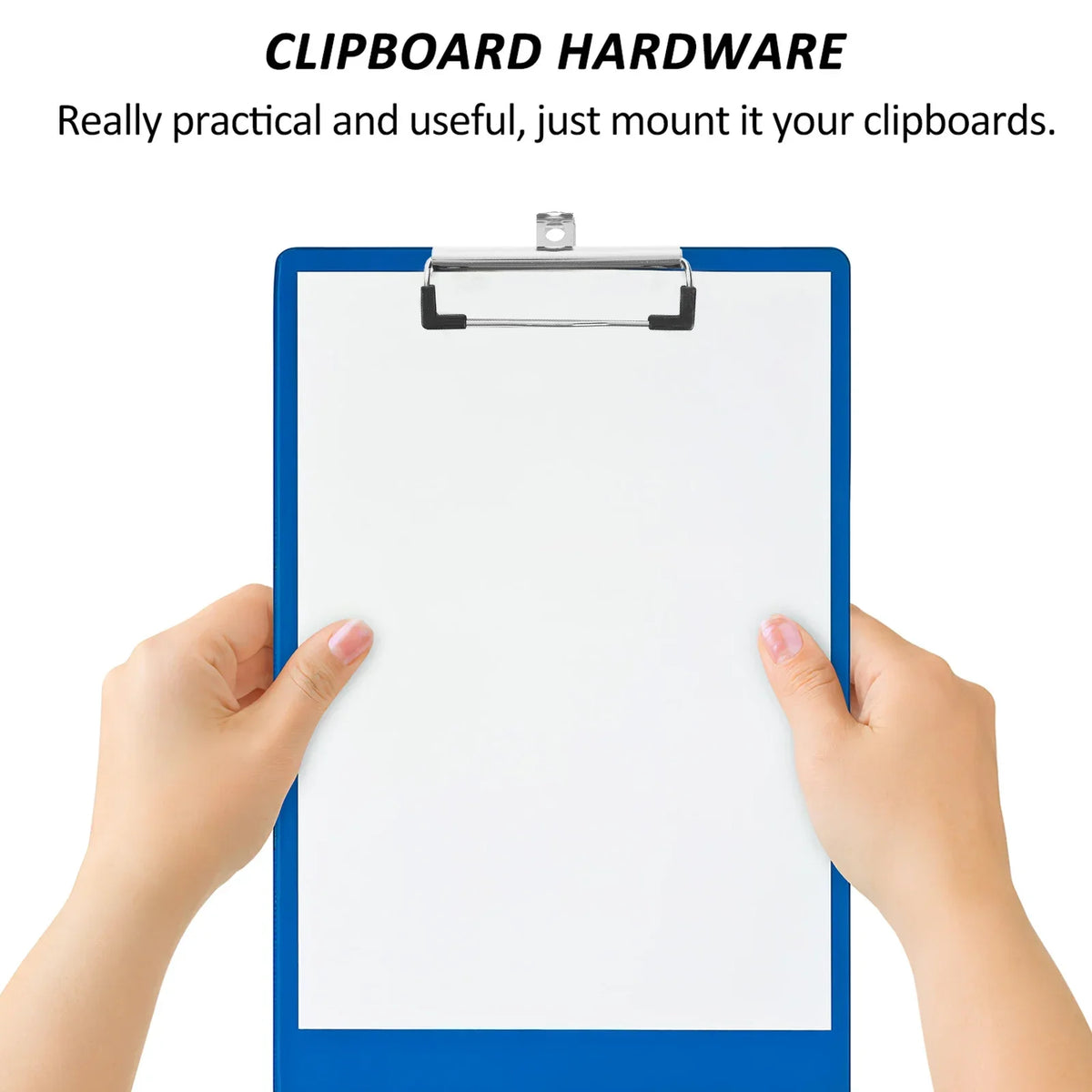 Monterbare metalclips til clipboard, 10 eller 20 stk.