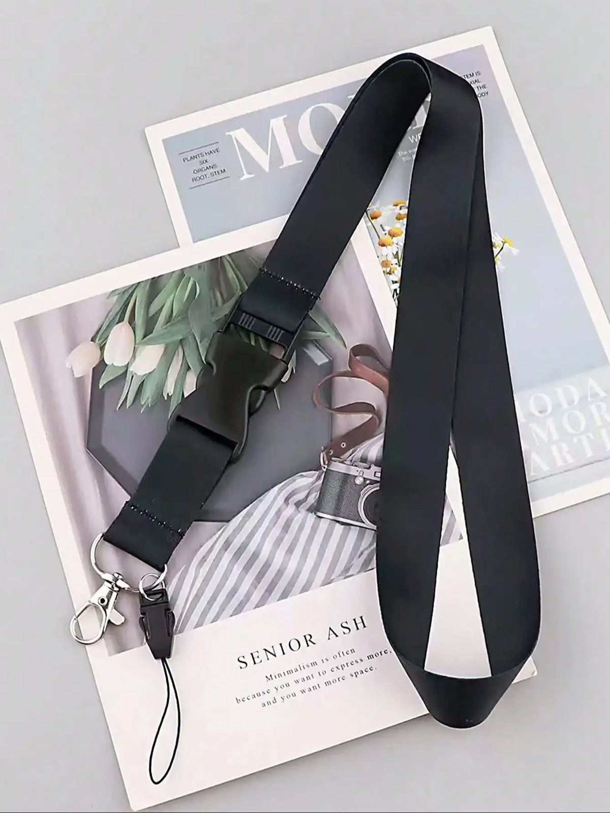 Náväzec na mobilný telefón módny čierny krk popruh kľúčenka náväzec držiteľ karty ID kľúče balónik telefón strap keyring doplnky
