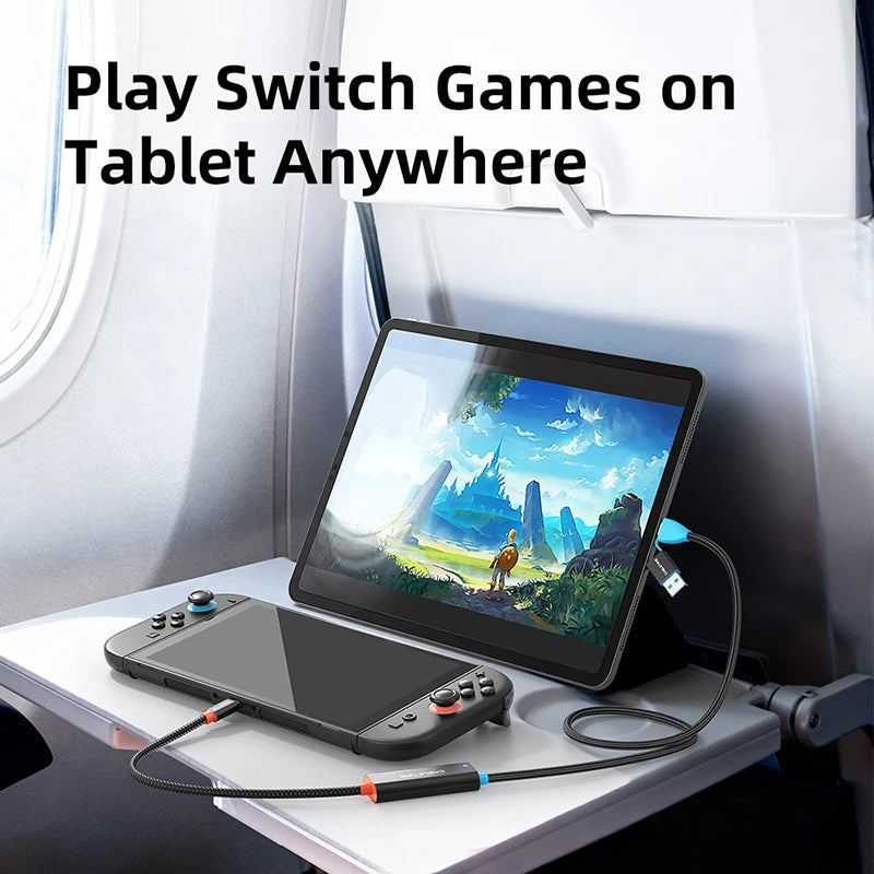 Cabo de captura e carregamento CABLETIME USB-A/USB-C para USB-C
