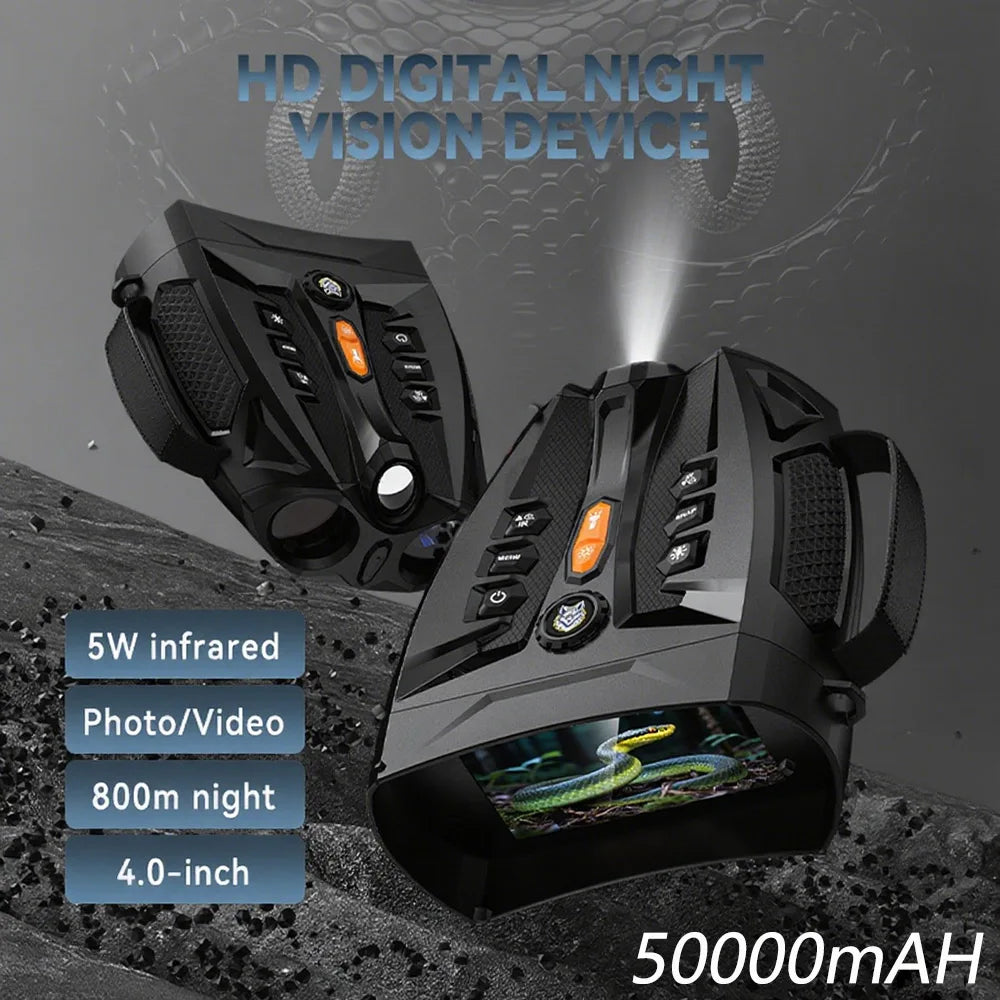 Digital Night-Vision Binoculars with 4-Inch Screen