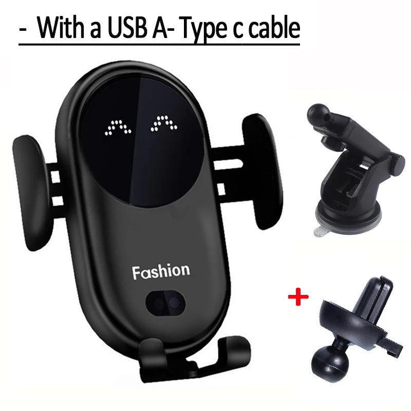 Wireless Car Charging Holder with Automatic Clamps