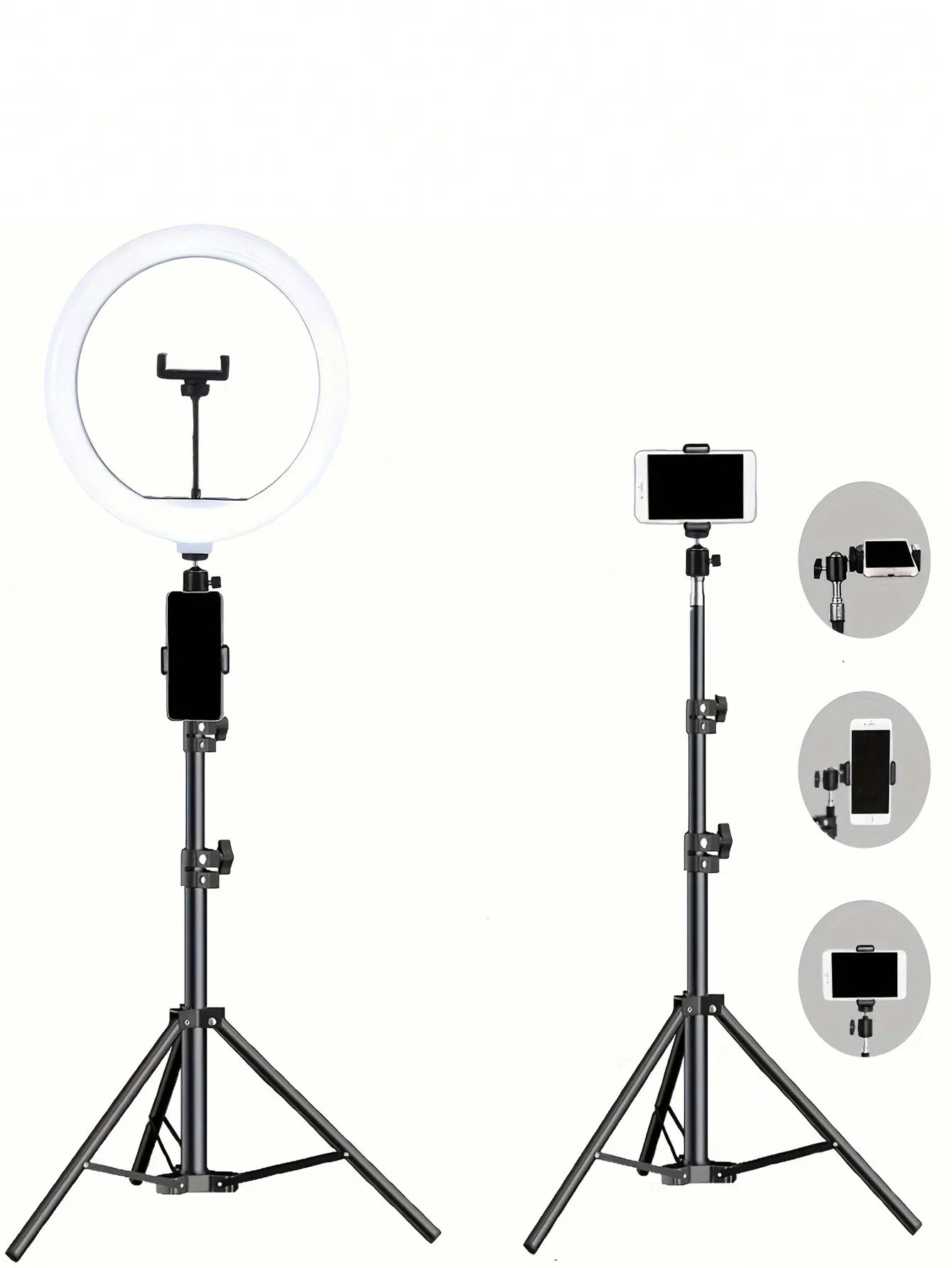 10-inch ringlamp met 110 cm statief en afstandsbediening voor streaming