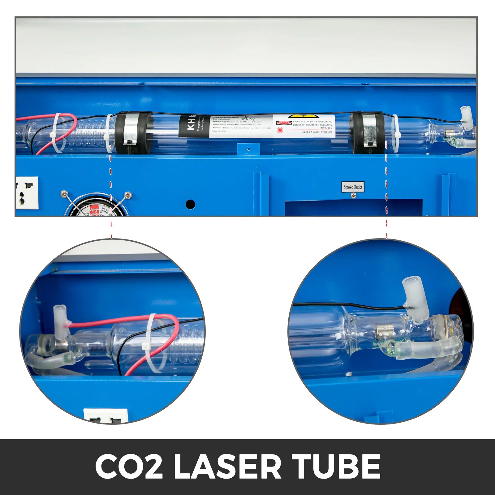 40W CO2 Laser Engraver 300x200mm Precision Cutting Machine