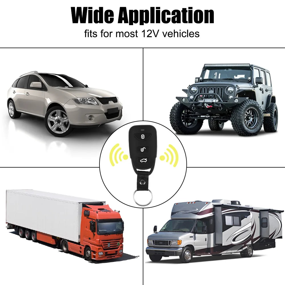 Car Remote Central Door Lock Keyless Control Kit Alarm System Remote Control 