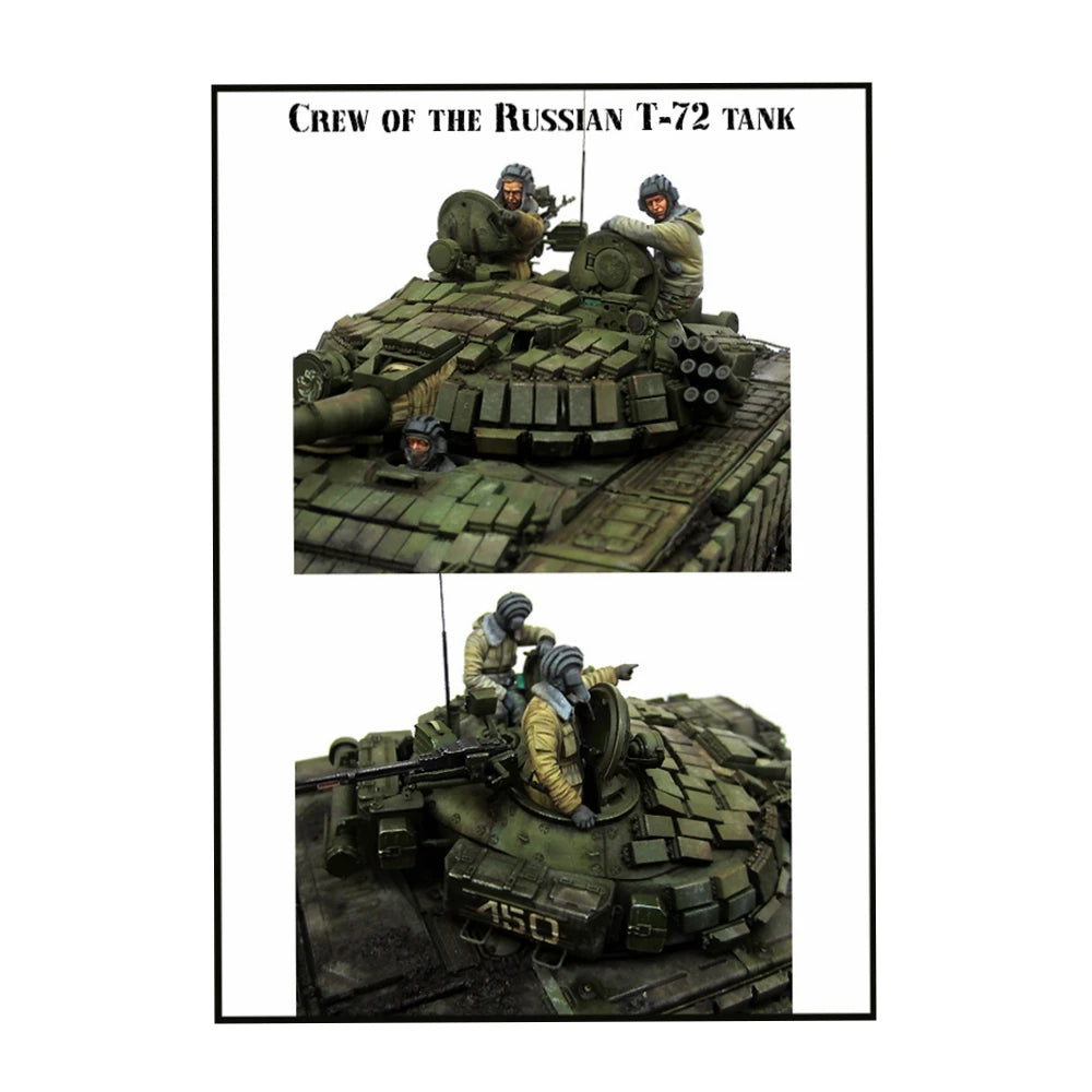 1:35 Russian T-72 Tank Crew Resin Figure Kit