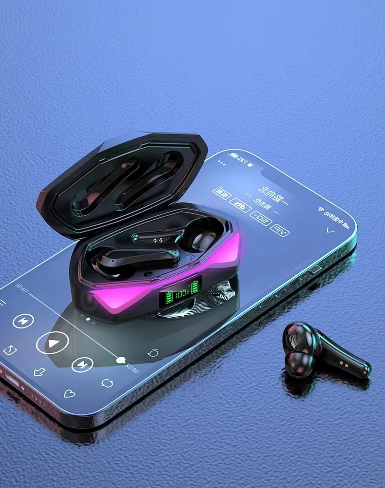 Bluetooth TWS Gaming Earphones with Low Latency and Mic