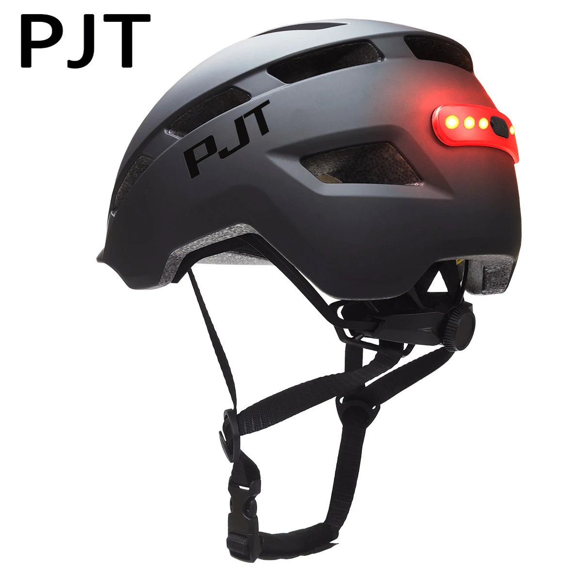 PJT New Cycling Helmet In-Mold Mountain Road USB Rechargeable Tail light Bicycle Bike Helmet Sports Safe Hat MTB Cycling Helmet 