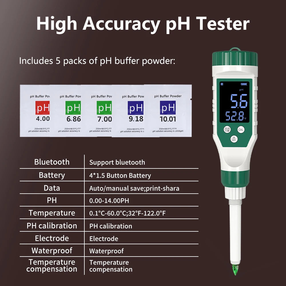 Hand-Held Wine Refractometer and Digital pH Meter, Brix and Baumé