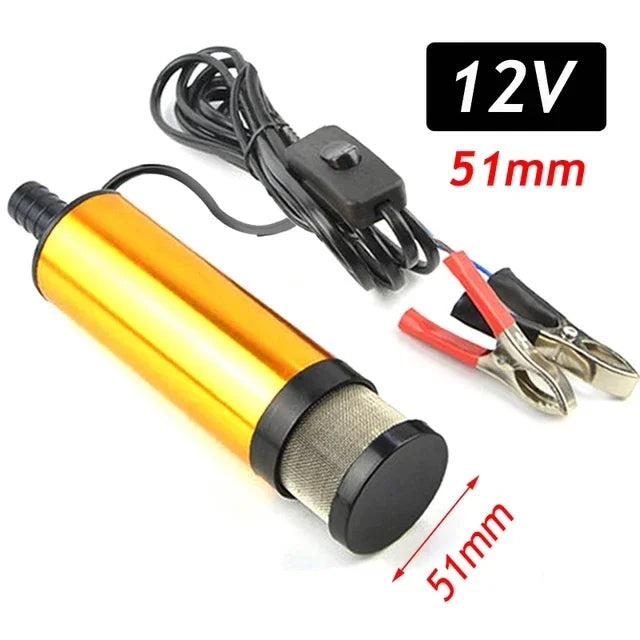 Pompa di trasferimento liquidi compatta a 12V - 38 o 51 mm