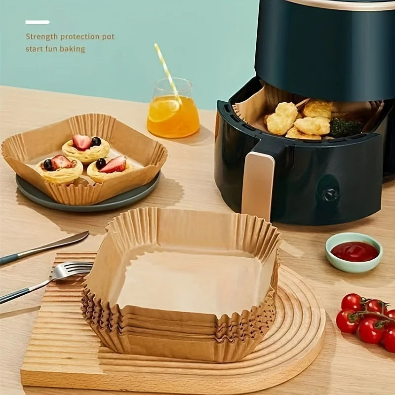 Feuilles de papier pour friteuse à air, lot de 50