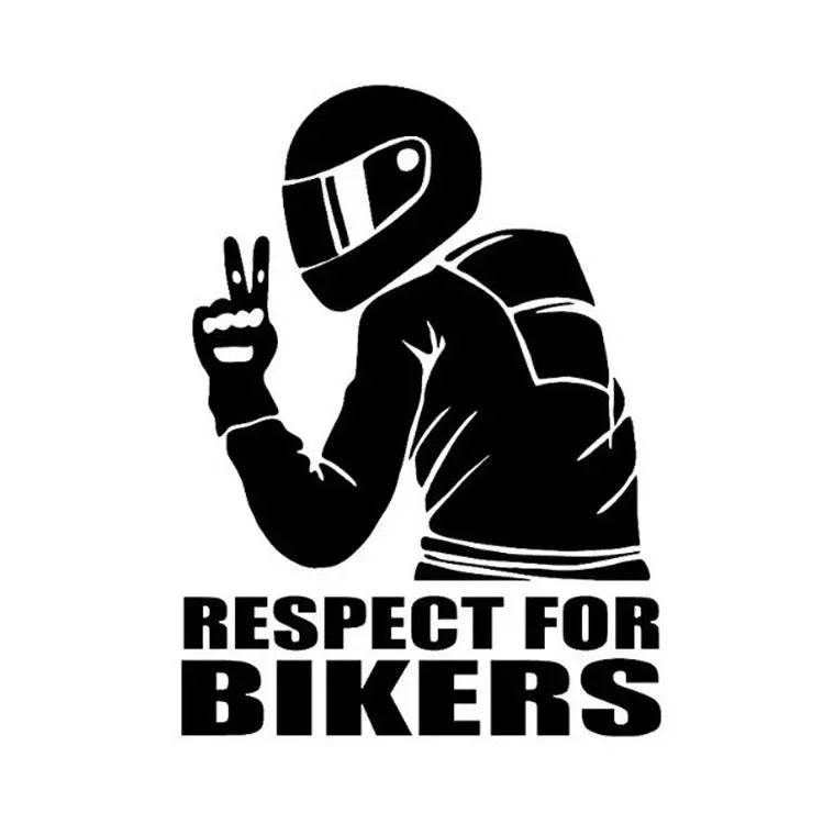 1pc Respect Biker Sticker For On Car Motorcycle Vinyl 3D Stickers Motorcycle Vinyl 3D Stickers And Decals 