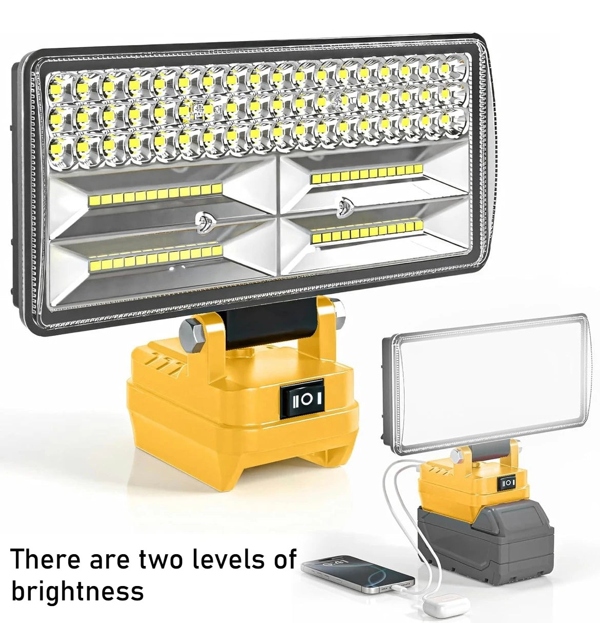Cordless LED Work Light for 18/20 V Tool Batteries