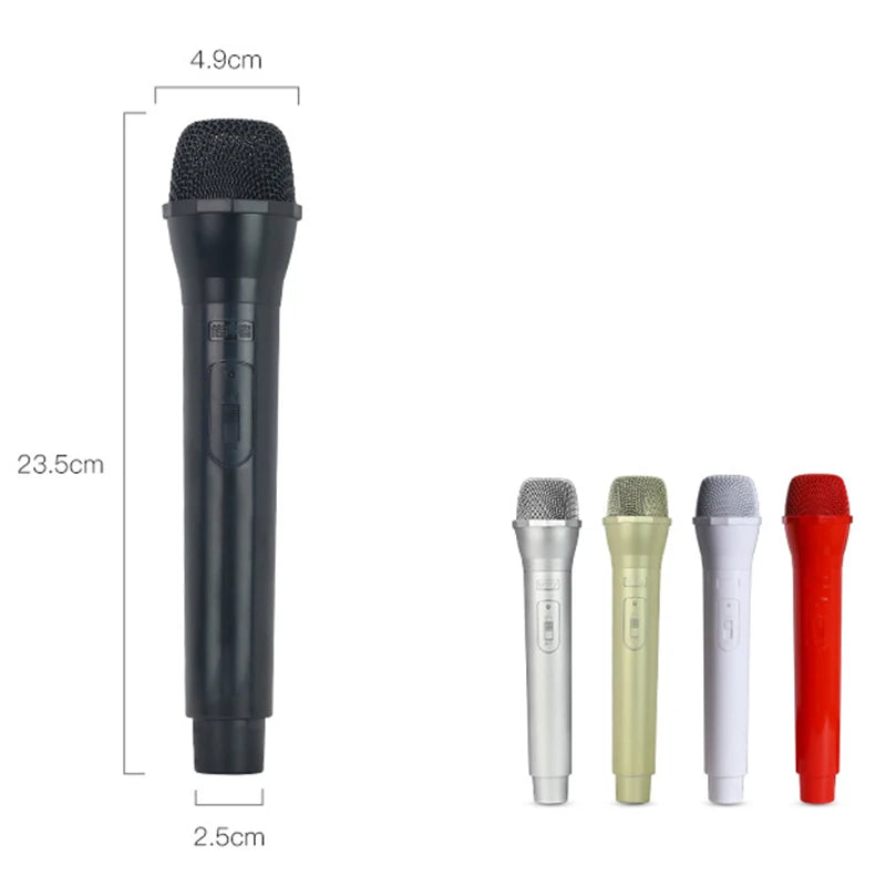 1 unidade, microfone de imitação, acessório de palco, microfone artificial de brincar para crianças, microfone de plástico para karaoke, brinquedo para disfarces e faz de conta