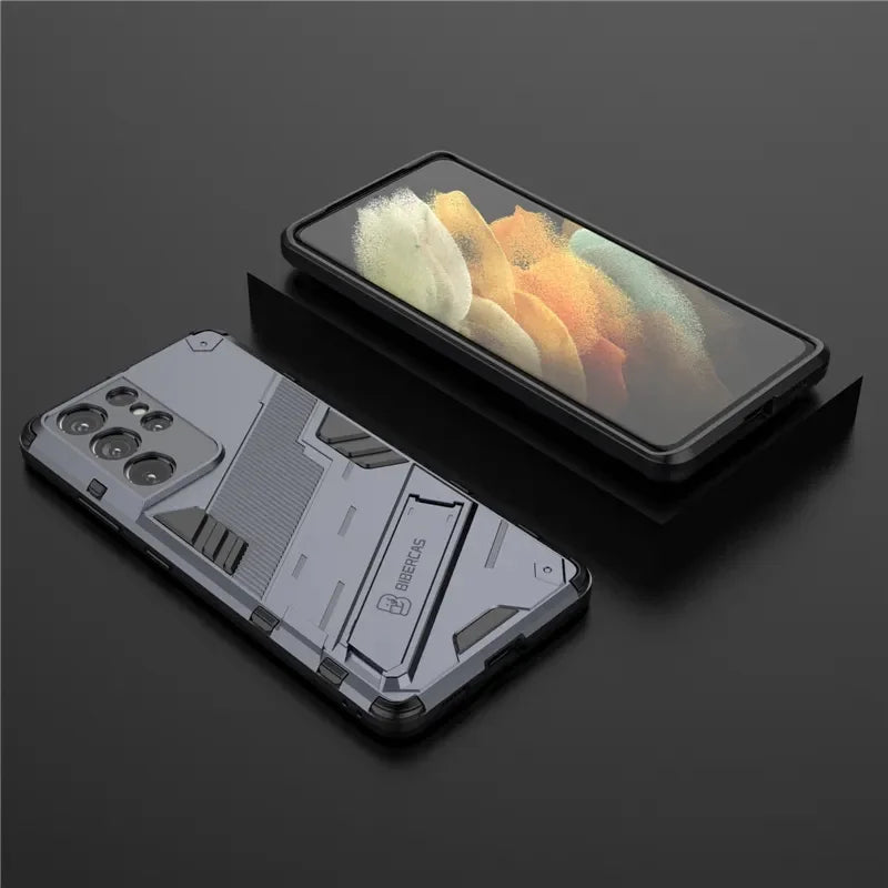 Capa de Telefone com Suporte de Anel para Modelos Selecionados do Samsung Galaxy