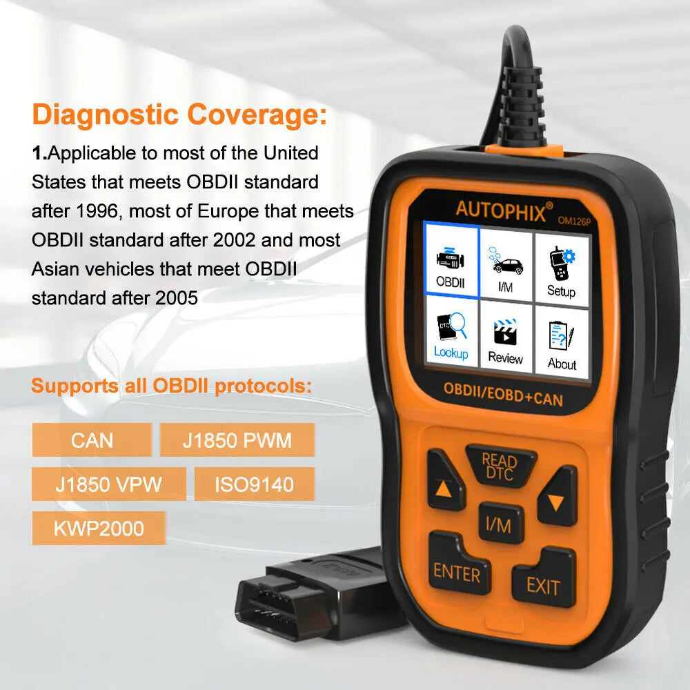 Autophix OM126P Professzionális OBD2 Diagnosztikai Olvasó