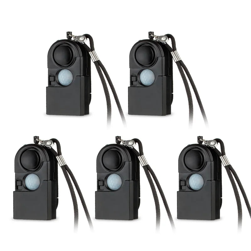 KERUI 1/2/5 Pcs Portable Mini Motion Detector Alarm 120DB Siren SOS LED Light Security For Travel Home Kids Safe Personal Alarm