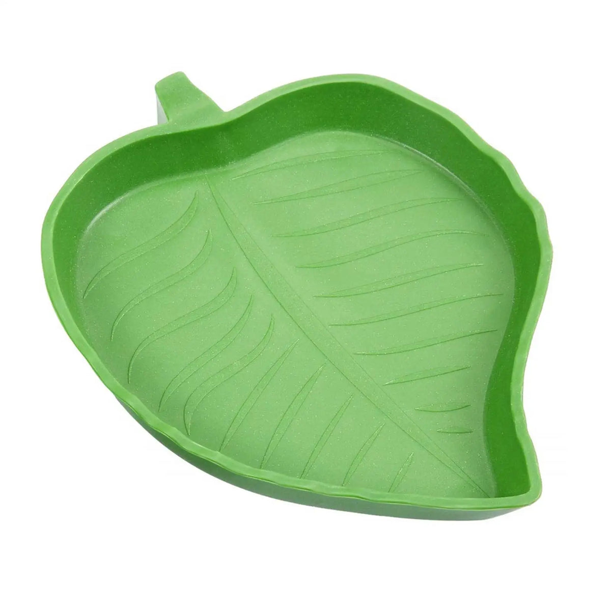 Leaf-Shaped Reptile Food or Water Dish, Small or Large