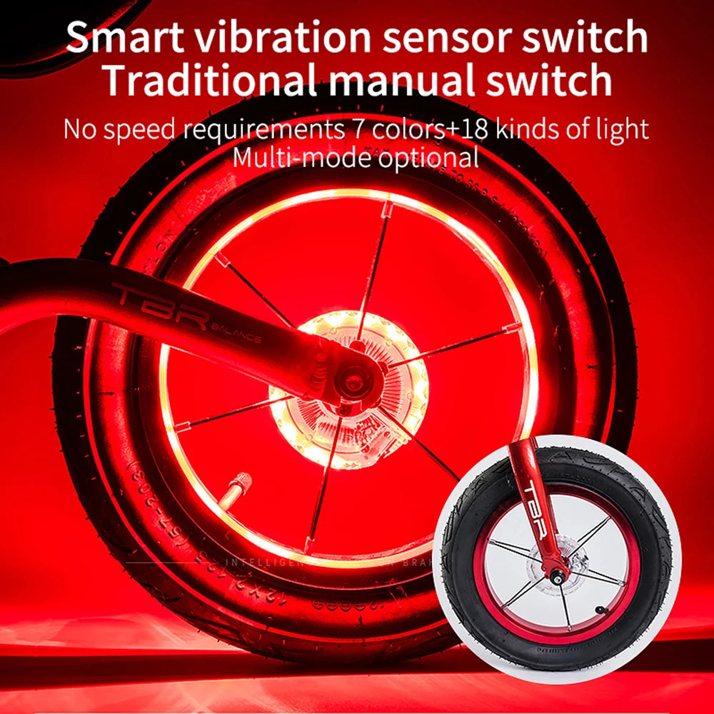 Rechargeable RGB Bicycle Hub Light