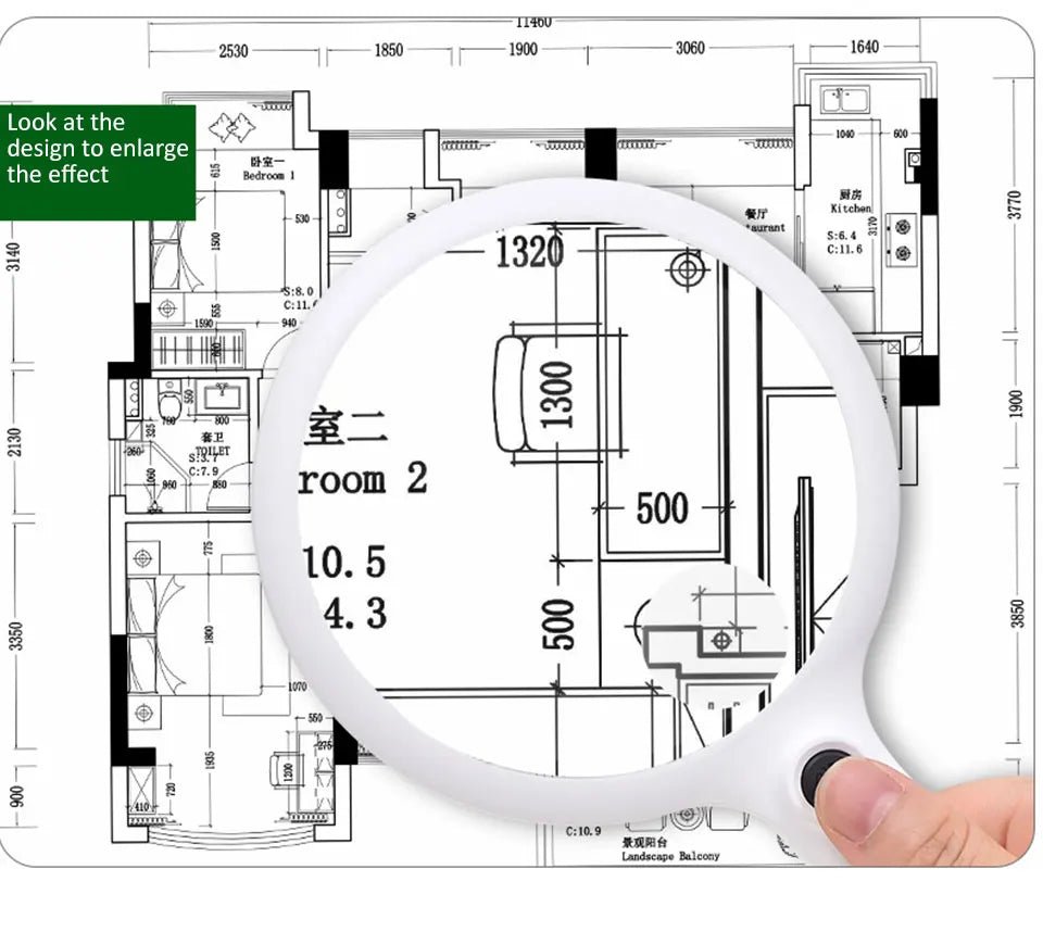 Rechargeable Illuminated Hand Magnifier
