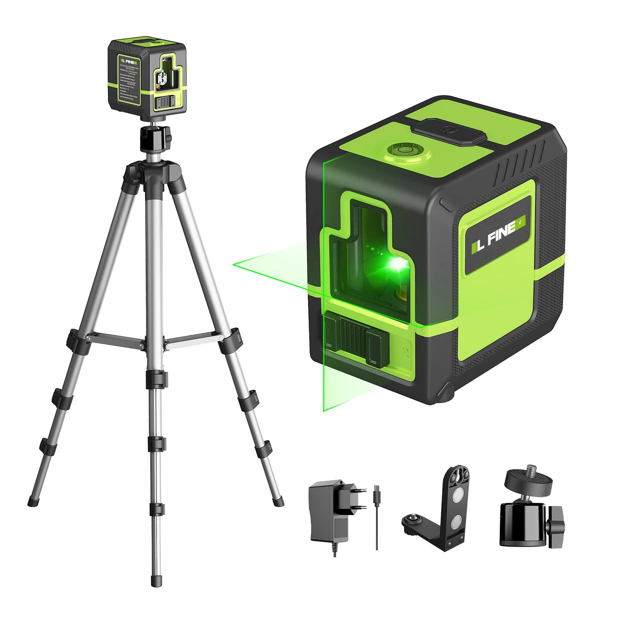 Green Cross-Line Laser Level with Kit Options