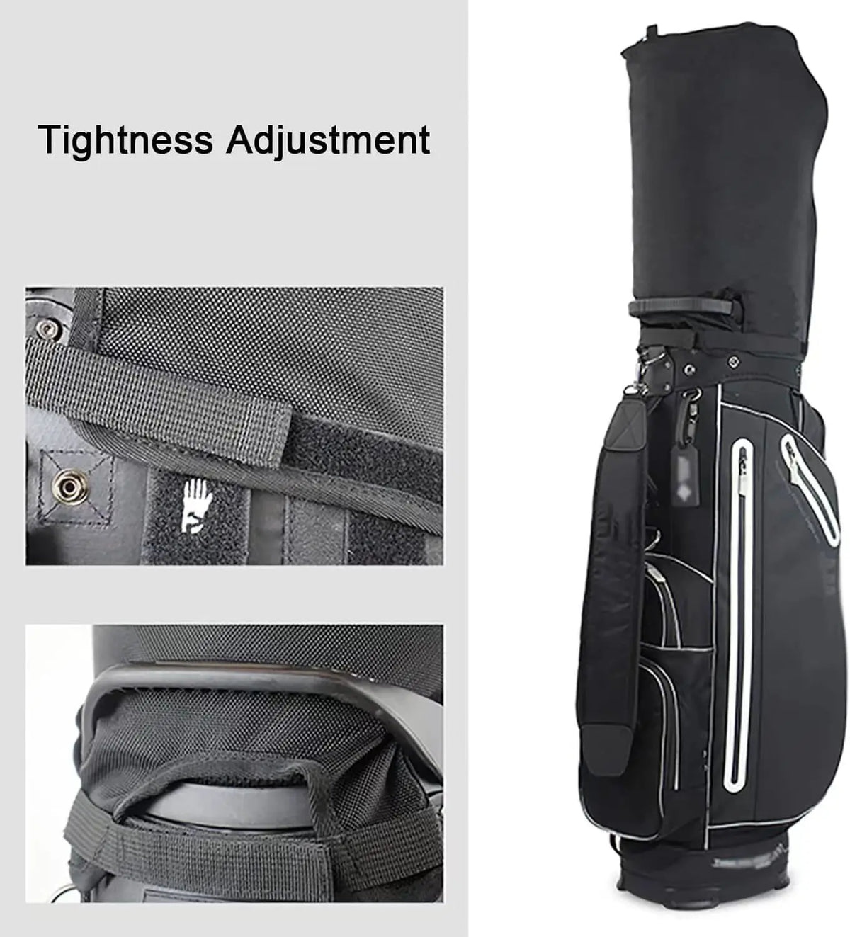 Golf Bag Dust Cover and Club Cap Cover