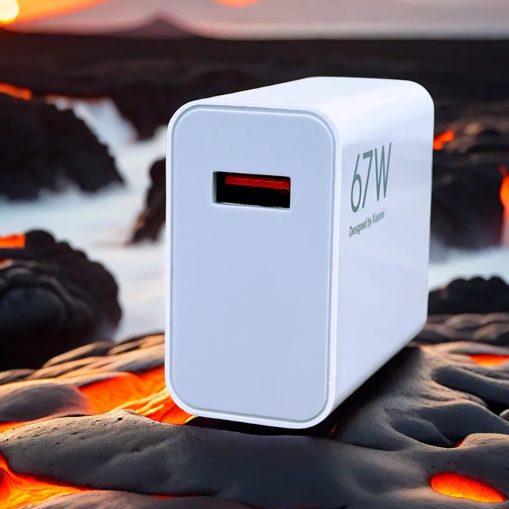 Cargador USB-A EU de 67 W con cable USB-C