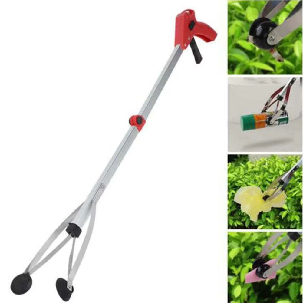 Folding Reacher Grabber with Rotating Head
