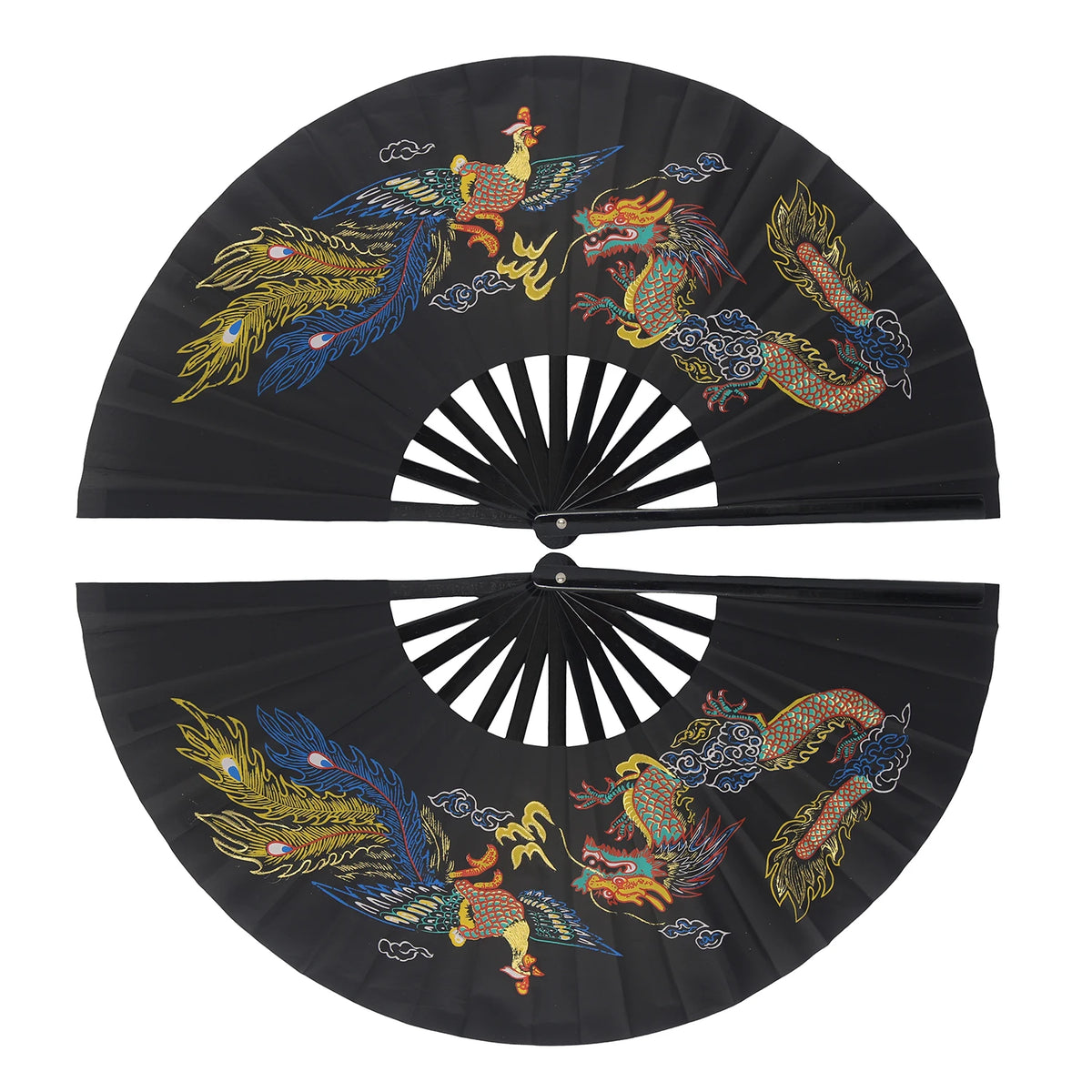 Tai Chi Performance Fans, Left-and-Right Pair