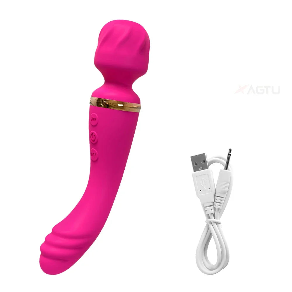Güçlü Ava Bar Vibratör Değnek Dildo Seks Oyuncakları Kadınlar için Çift Motorlu Klitoris G-Noktası Klitoris Uyarıcı Vibratörler Çiftler için Seks Oyuncağı