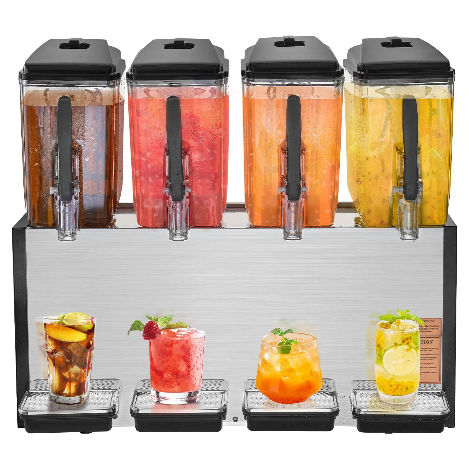 4 Tank Commercial Beverage Dispenser 10L/12L