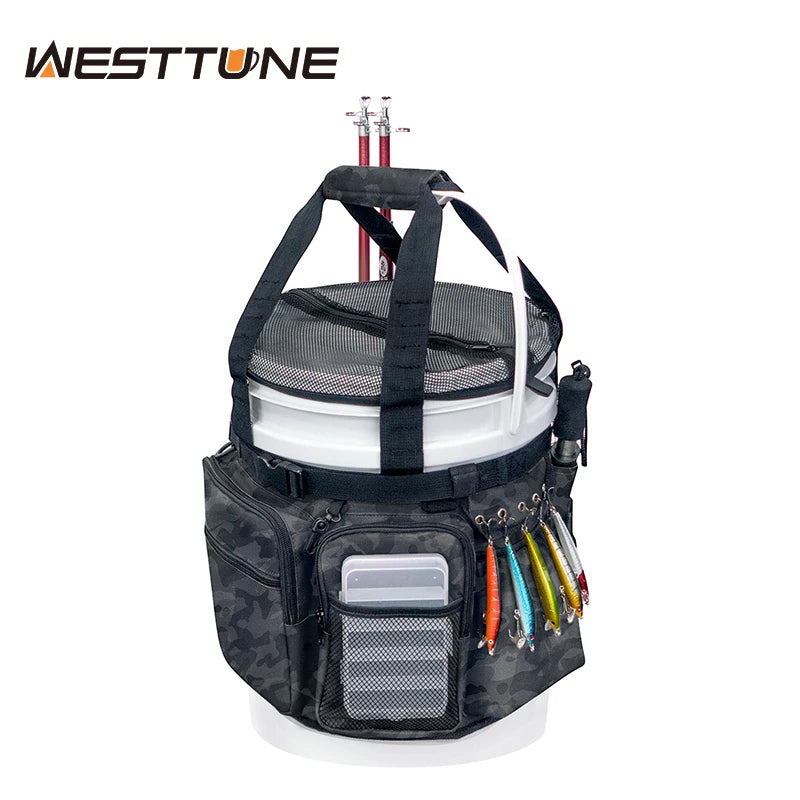 Fishing Bucket Organizer for 5-6 Gallon Buckets