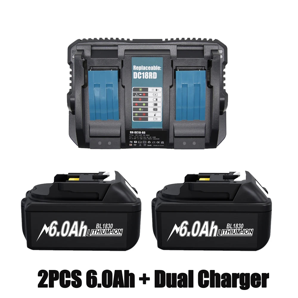 18V 6Ah ersättningsbatteri för Makita elverktyg