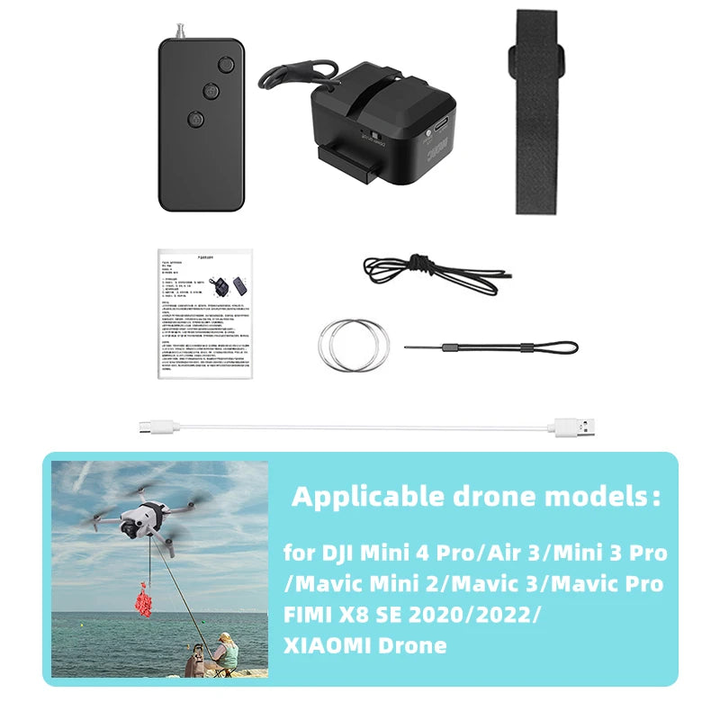 Accessoire de largage télécommandé pour drones DJI